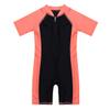 Aislor Kids Boys Girls One Piece Short Sleeves Zippered Swimwear Swimsuit Swimming Bathing Suit Watermelon Red&Black 10-12 Years view 3