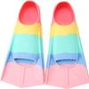 Foyinbet Kids Swim Fins,Short Youth Flippers Swimming Training Fins for Lap Swimming Pool Snorkeling for Children Girls Boys Beginner XXS view 1