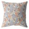 HomeRoots 20" Orange Lavender Tropics Suede Throw Pillow view 1