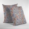 HomeRoots 20" Orange Lavender Tropics Suede Throw Pillow view 2