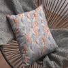 HomeRoots 20" Orange Lavender Tropics Suede Throw Pillow view 4