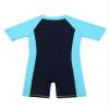 Aislor Kids Boys Girls One Piece Short Sleeves Zippered Swimwear Swimsuit Swimming Bathing Suit Navy Blue&Sky Blue A 7-8 Years view 4