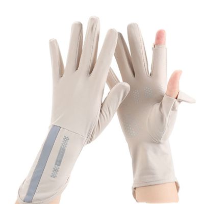 RUIXIA Men's Women's Driving Gloves, Summer UV Sun Protection, Non-Slip Touchscreen, Ice-Silk Sunblock, Cycling Riding