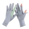 RUIXIA Mens Women Driving Gloves Summer UV Sun Protection Gloves Non-Slip Touchscreen Ice-Silk Sunblock Gloves for Cycling Riding, Standard Light Grey, One Size view 1