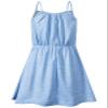 Bonny Billy Big Girls Spaghetti Straps Solid Cotton Kid Beach Dress 10-11 Years Light Blue view 2