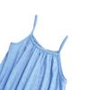 Bonny Billy Big Girls Spaghetti Straps Solid Cotton Kid Beach Dress 10-11 Years Light Blue view 3