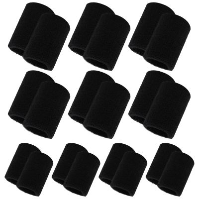 10 Pair Sweat Bands for Wrists,Tennis Wristband Absorbing Cotton Terry Cloths Arm Sweat Bands for Women Men Wrist Band for Football Basketball, Running