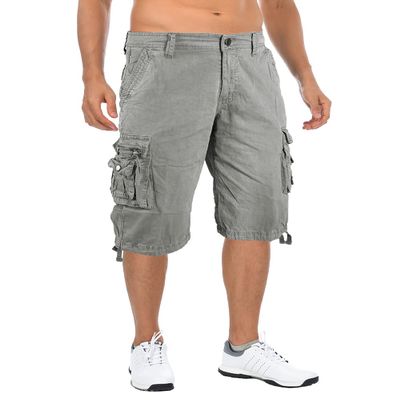 Capri Shorts Men's Capris Long Inseam Cotton Outdoor Military Cargo Tactical Short s Summer Bottoms