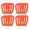 16 Pack Tactical Carabiners Keychain D Rings Spring Snap Gear Clip Utility Hooks Backpack Hanging Buckle Travelling for Camping view 1