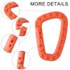 16 Pack Tactical Carabiners Keychain D Rings Spring Snap Gear Clip Utility Hooks Backpack Hanging Buckle Travelling for Camping view 3