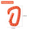 16 Pack Tactical Carabiners Keychain D Rings Spring Snap Gear Clip Utility Hooks Backpack Hanging Buckle Travelling for Camping view 4