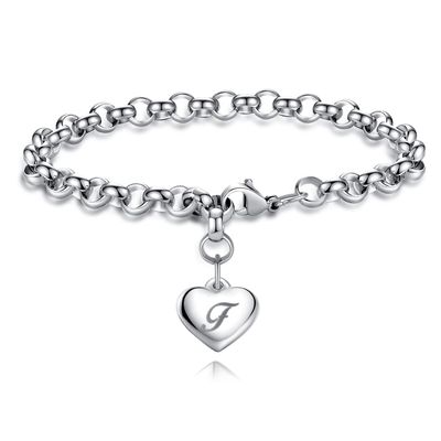 TONY & SANDY Charm Bracelet Girls Jewelry Confirmation Easter Gifts for Teens Teenage Girls 8 10 12 14 15 16 17 18 Monogram Bracelet Personalized Birthday Graduation Her Stocking Stuffers