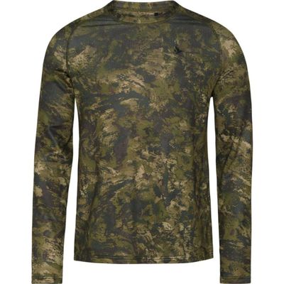 Seeland Active Camo L/S T-Shirt InVis Green Large