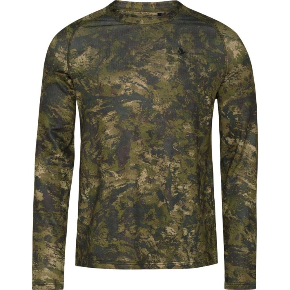 Seeland Active Camo L/S T-Shirt InVis Green Large