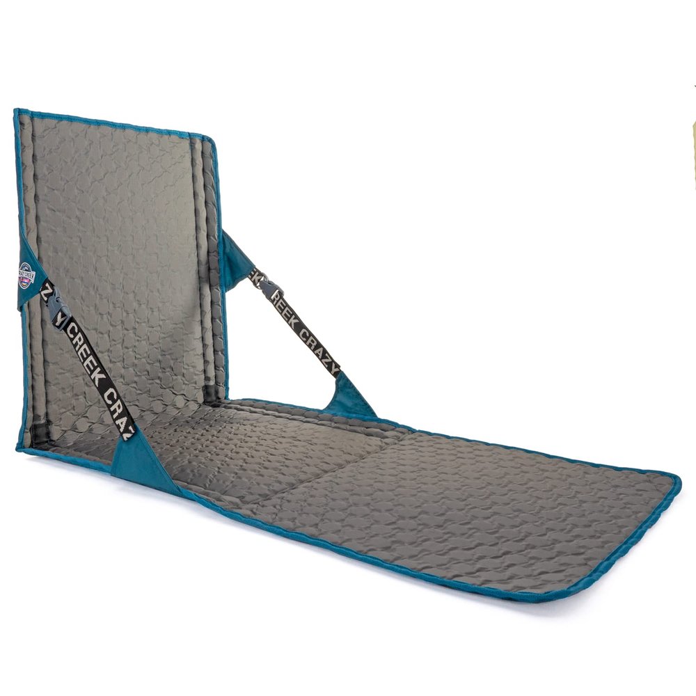 Crazy Creek HEX 2.0 PowerLounger for Day Hiking & Backpacking Trips, 250 LBS Weight Capacity, Adjustable Straps, Compact Design, Water-Resistant, Aleutian Blue/Slate