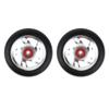 LINFFSTR 2pcs 100mm Kick Scooter Wheels Set Scooter Replacement Wheels Push/Kick/Stunt Scooter Wheels with Bearings Aluminum Alloy Core Fits Most Setups (Color : Red) view 3