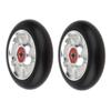 LINFFSTR 2pcs 100mm Kick Scooter Wheels Set Scooter Replacement Wheels Push/Kick/Stunt Scooter Wheels with Bearings Aluminum Alloy Core Fits Most Setups (Color : Red) view 4
