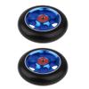 LINFFSTR 2pcs 100mm Scooter Wheels Pair Aluminum Alloy Stunt Scooter Wheels Smooth Bearing Installed Kick Scooter Wheels Set Scooter Replacement Wheels (Color : Blue) view 1