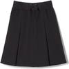French Toast Girls Uniform Skirts, Pull-On Kick Pleat Scooter, Black, 10 view 1