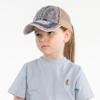 C.C Kids Criss-Cross Elastic Band Stone Washed Denim Baseball Pony Cap for Kids (KIDS-BT-1009) (A Crossed Elastic Band-Stone Washed Denim) view 3
