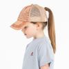 C.C Kids Criss-Cross Elastic Band Stone Washed Denim Baseball Pony Cap for Kids (KIDS-BT-1009) (A Crossed Elastic Band-Stone Washed Orange) view 4