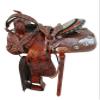 Western Trail Saddle 15 16 17 18 Pleasure Horse Floral Tooled Leather TACK Set (16 Inch) view 2