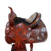 Western Trail Saddle 15 16 17 18 Pleasure Horse Floral Tooled Leather TACK Set (16 Inch) view 3