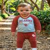 Wes and Willy Baby Sports Fan Oklahoma Sooners One Piece and Pant Set 18M view 2