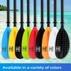 OCEANBROAD Adjustable Carbon Fiber Kayak Paddle 86in/220cm to 94in/240cm Kayaking Oar with Paddle Leash 1 Paddle, Black view 3