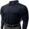 Smitty Men's Collegiate Softball Body Flex Long Sleeve Umpire Shirt (3X-Large, Midnight Navy/Bright Blue) view 1