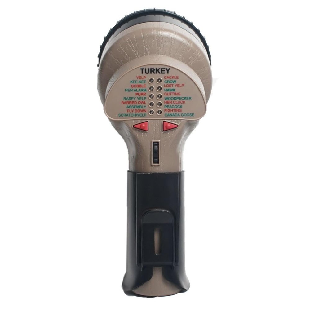 Cass Creek Mega Amp 20X Turkey Call, Loud Handheld Electronic Game Call, 20 Authentic Wild Turkey Sounds, Digital Directional Calling Device, Portable Hunting Gear and Accessories