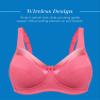 Bestform Women's 5006715 Satin Trim Wireless Cotton Bra with Unlined Cups view 3