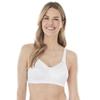 Bestform Women's 5006715 Satin Trim Wireless Cotton Bra with Unlined Cups view 1
