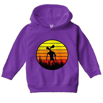 Haase Unlimited Siren Head - Horror Movie Short Toddler/Youth Fleece Hoodie (Purple, 5T/6T (Toddler))
