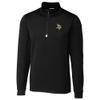 Cutter & Buck Men's Black Minnesota Vikings Traverse Quarter-Zip Pullover Jacket view 1