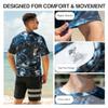 Kanu Surf Mens Swim Shirt with Short Sleeves  UPF 50+ Rash Guard for Men with Quick-Dry Fabric (Medium) view 3