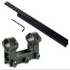 GOTICAL Extra Long 24 Slots 10.5"/ 260mm Dovetail Rail to 21mm Picatinny Weaver Rail Mount Dovetail to Picatinny Weaver Rail Adapter for Scope Mount Base Hunting  Black view 1