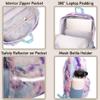 Fenrici Tie Dye Backpack with Lunch Box Set for Girls, School Bag with Laptop Compartment and Insulated Lunch Box, Tie Dye, Pink, Purple, Pastel view 4