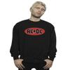 Absolute Cult ACDC Men's Red Circle Logo Sweatshirt, Black, Medium view 1