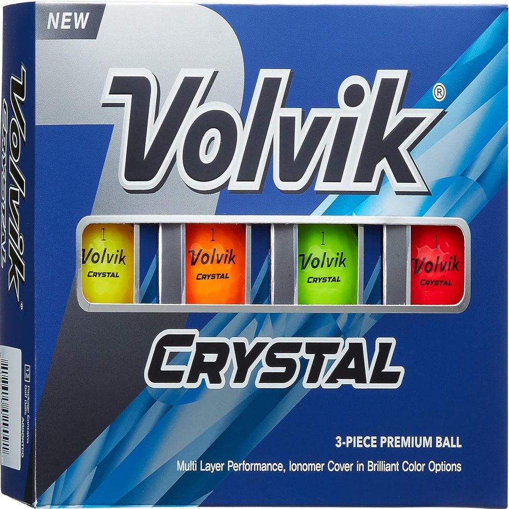 Volvik Crystal Golf Balls (One Dozen) (Assorted)