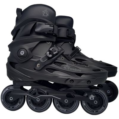 Awaken 4 Wheel Inline Skate Roller Blades (Black, 5)