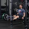 Titan Fitness Titan Series Rack Mounted Leg Curl and Extension Attachment, Fits Olympic Weight Plates, Rated 275 LB, Adjustable Padded Seat, Easy J-Hook Installation view 2