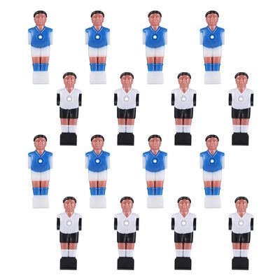 LIOOBO Resin Football Man Doll Foosball Replacement Part 16Pcs Resin Lovely Soccer Wear-Resistant Foosball Guys Foosball Table Soccer Men Football Table Player