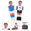 LIOOBO Resin Football Man Doll Foosball Replacement Part 16Pcs Resin Lovely Soccer Wear-Resistant Foosball Guys Foosball Table Soccer Men Football Table Player view 2