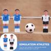 LIOOBO Resin Football Man Doll Foosball Replacement Part 16Pcs Resin Lovely Soccer Wear-Resistant Foosball Guys Foosball Table Soccer Men Football Table Player view 3
