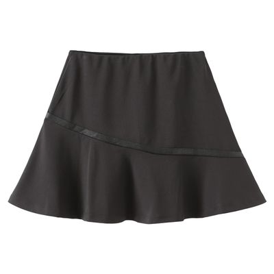 GRANDWISH Girls Sport Skort, Girls Athletic Performance Skort for Golf, Tennis, Running, Black 6
