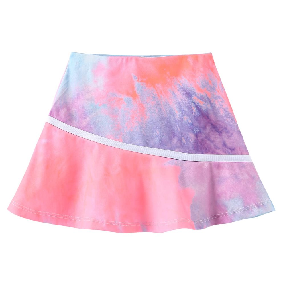 GRANDWISH Girls Sport Skort, Girls Athletic Performance Skort for Golf, Tennis, Running, Pink 4T