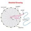 LSOAARRT Fishing Cast Net Handmade Saltwater Throw Fishing Net for Bait Trap Fish 8ft Radius 3/8 inch Mesh Size Clear Mono Cast Net view 4