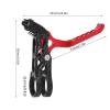 Mountain Bike Brake Levers, Aluminum Alloy Lightweight Durable, Bike Brake Handles 1 Pair for Mountain Bikers Trail Riders Commuters(red) view 2