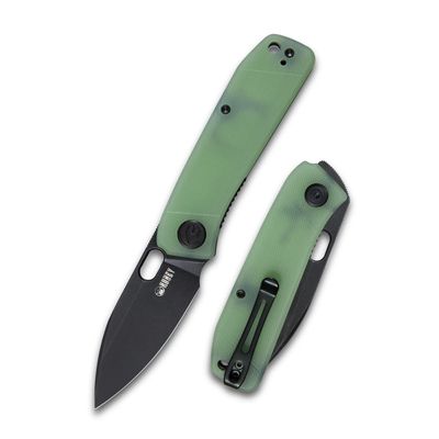KUBEY Hyde KU2104C Pocket Knife for EDC, Small Folding Knife with 2.95-Inch 14C28N Sandvik Blade G10 Handle, Reversible Deep Pocket Clip Work for Men